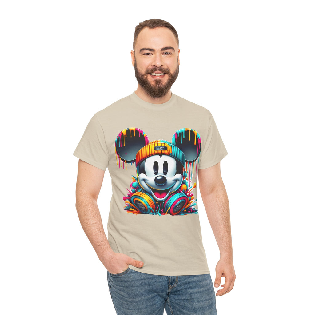 Mickey Graphic Tee — Colorful Street Art Mouse Character T-Shirt