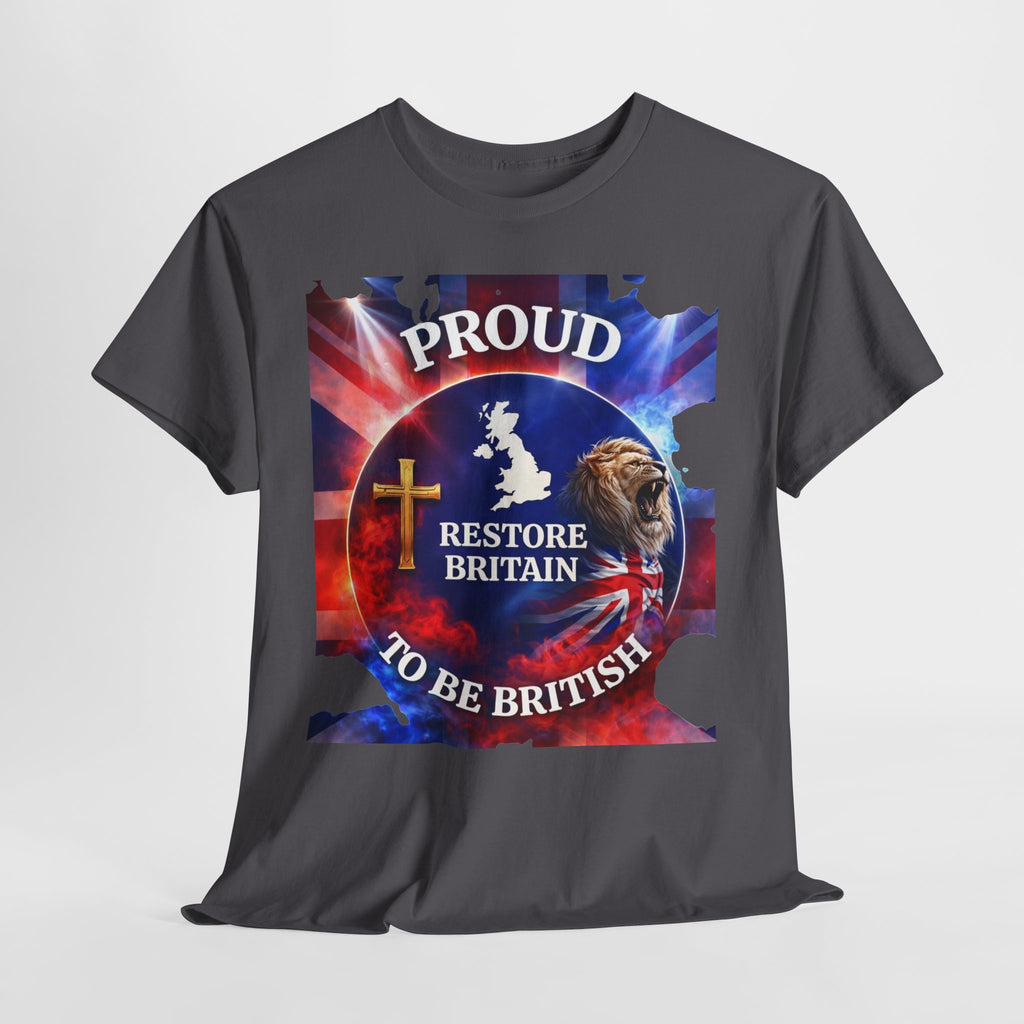 Proud to Be British Restore Britain Cotton T‑Shirt