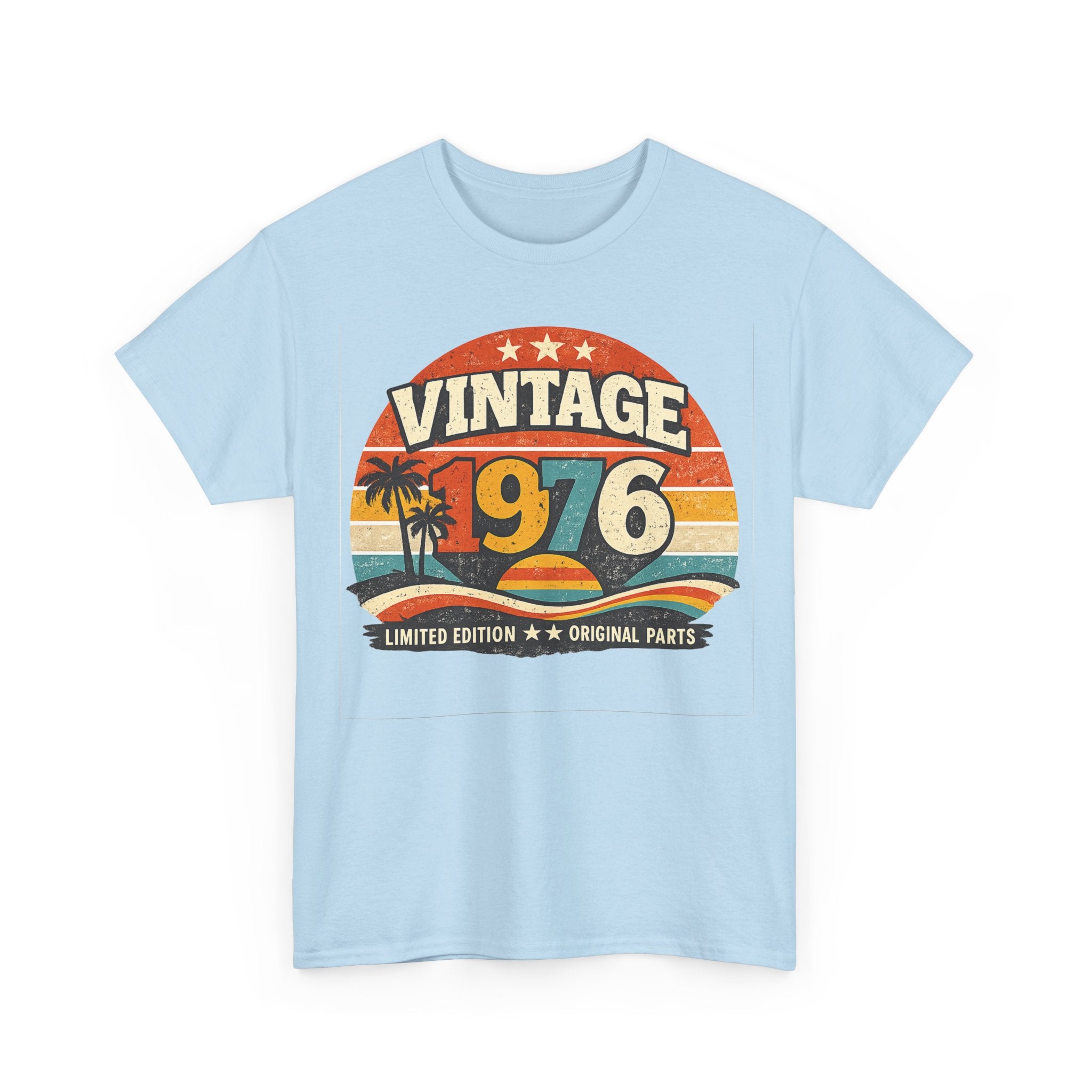 Vintage 1976 T-Shirt — Retro Beach Graphic "Vintage 1976" Birthday Tee