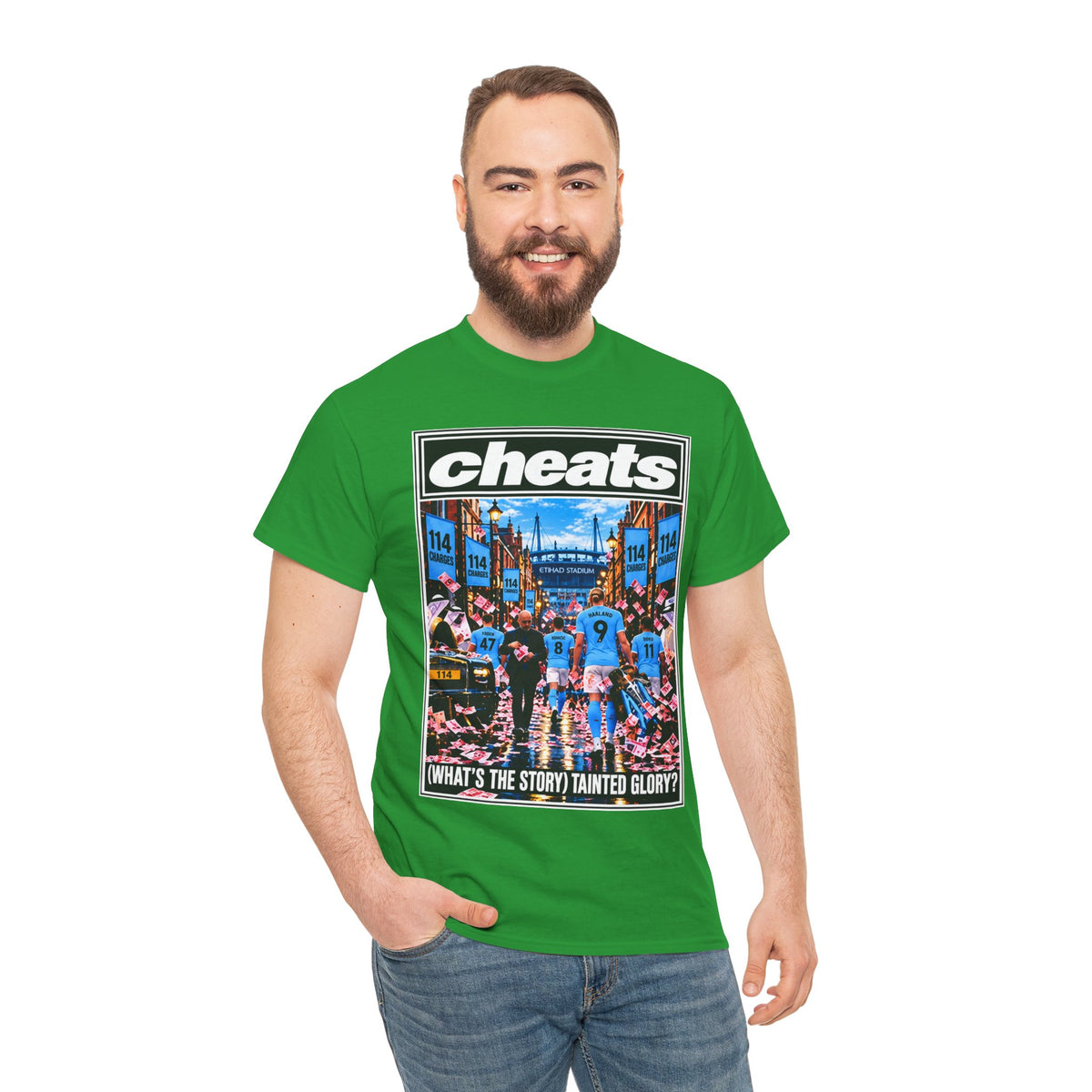 Cheats “What’s the Story? Tainted Glory?” Sports Graphic Cotton T-Shirt