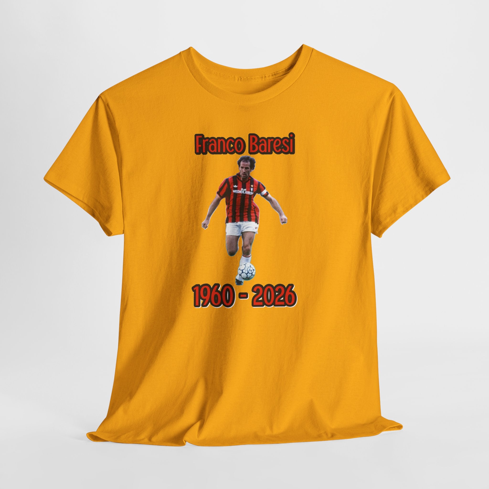Franco Baresi 1960–2023 Memorial Soccer Tribute Tee