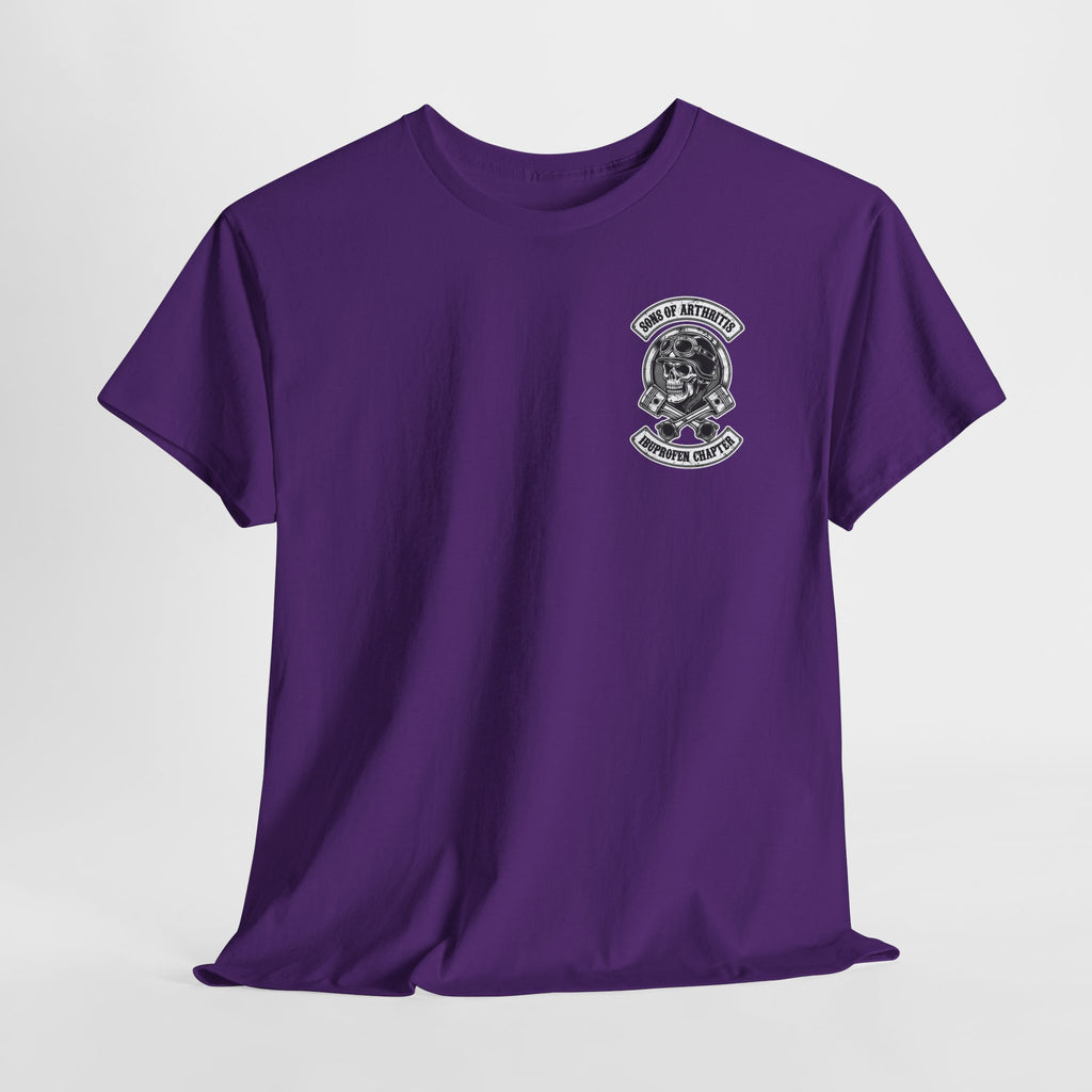 Sons of Arthritis Tee — Humorous Biker Skull "Ibuprofen Chapter" T-Shirt