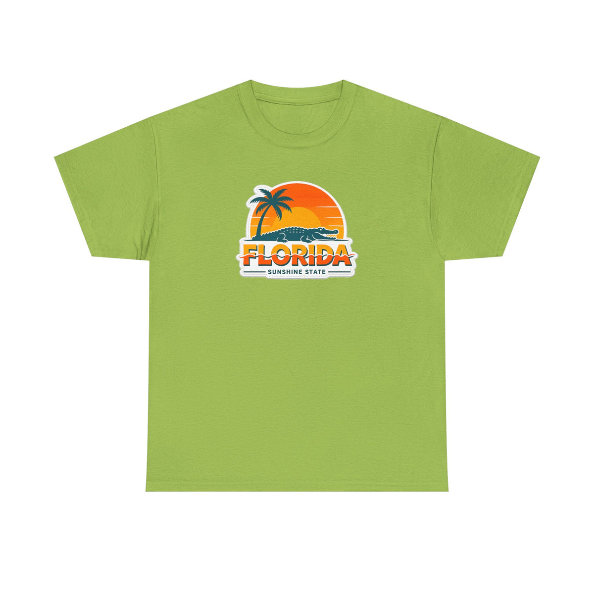 Florida Sunshine State T-Shirt — Retro Palm Sunset Graphic Tee