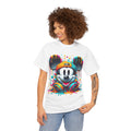 Colorful Pop Art Mickey Mouse Tee - Vibrant Drip Graphic T-Shirt
