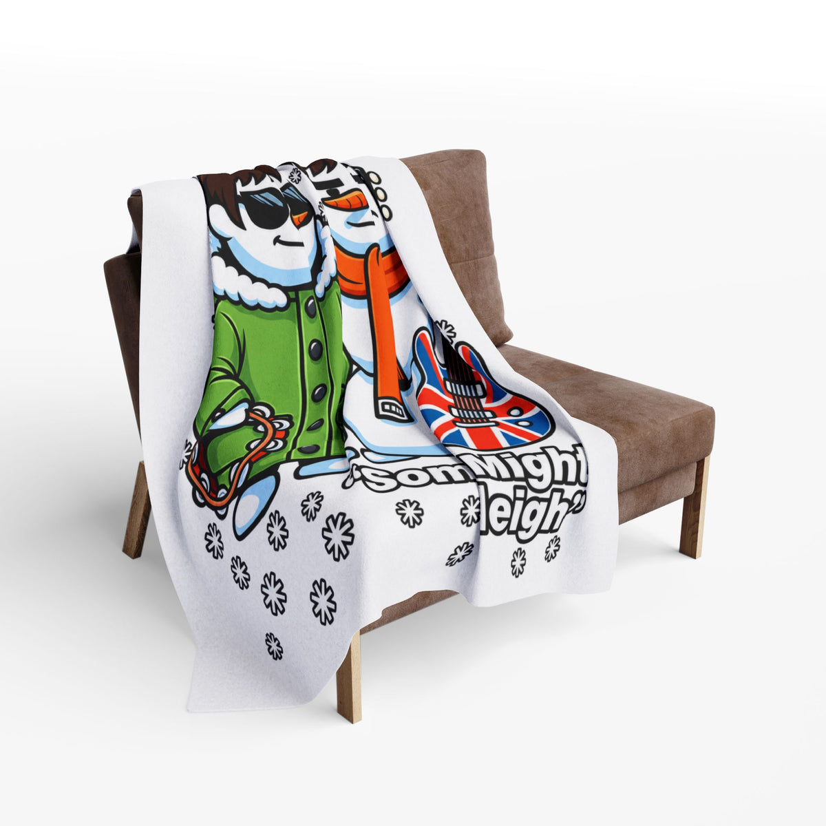Snowasis 'Some Might Sleigh' #Oasis Inspired Arctic Fleece Blanket
