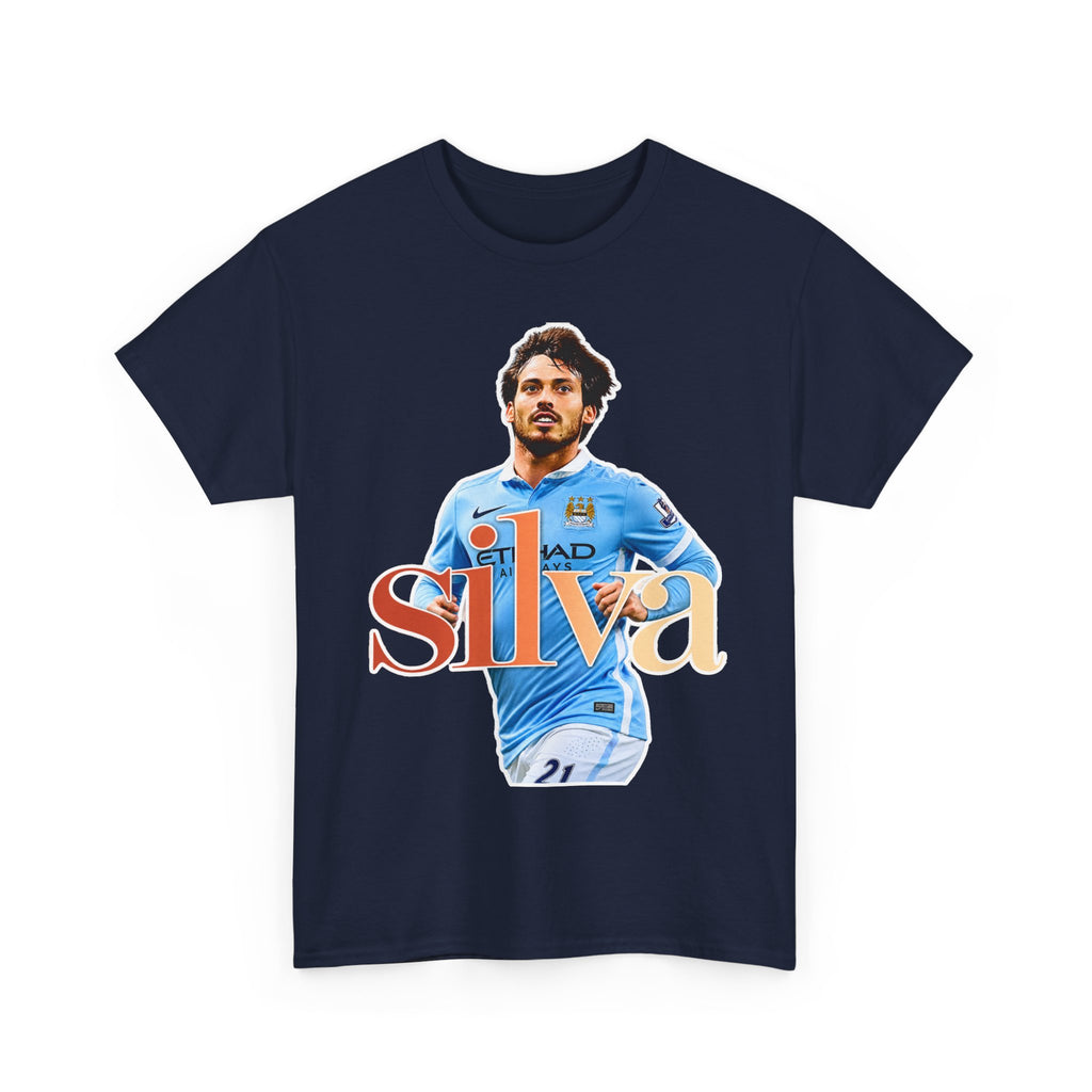 David Silva Manchester City Soccer Player Graphic Tee — Retro Football Fan Shirt