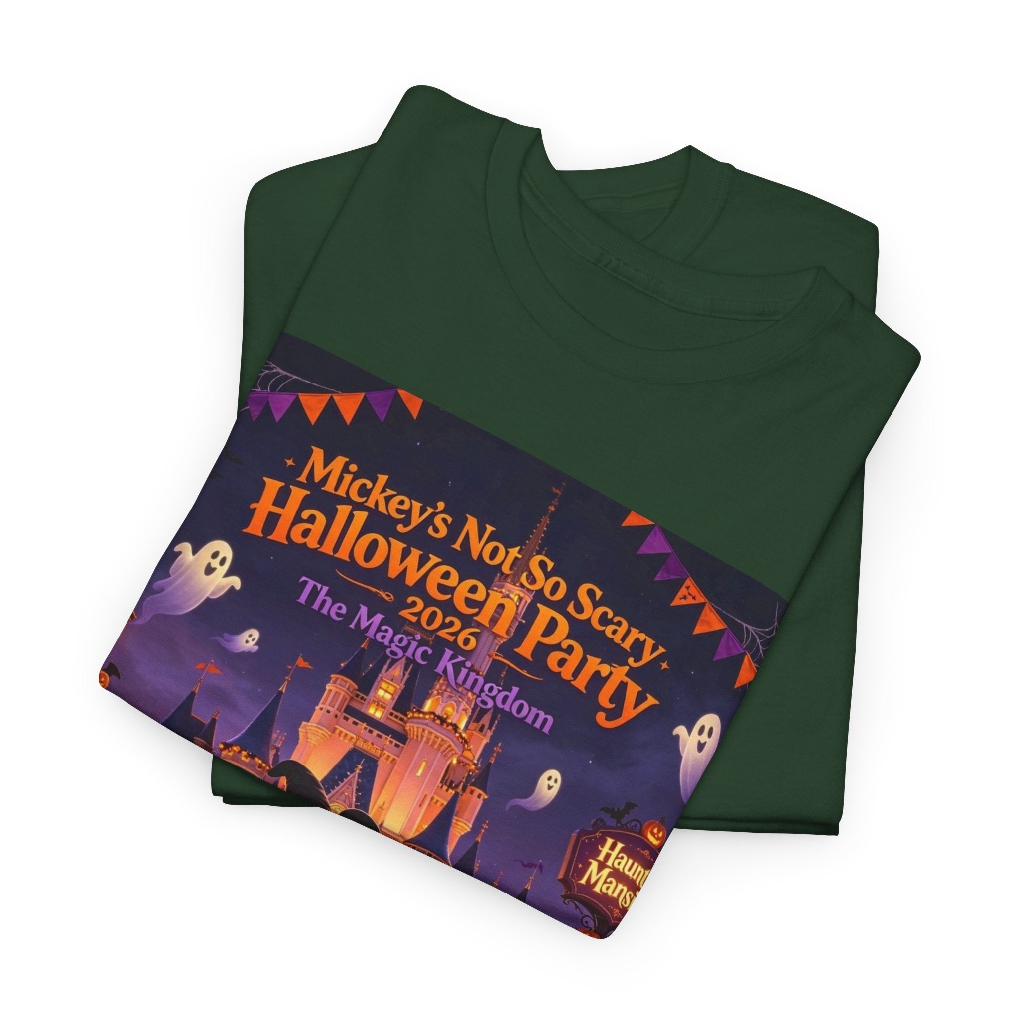 Halloween Mickey T-Shirt — "Not So Scary Halloween Party" Castle Graphic Tee