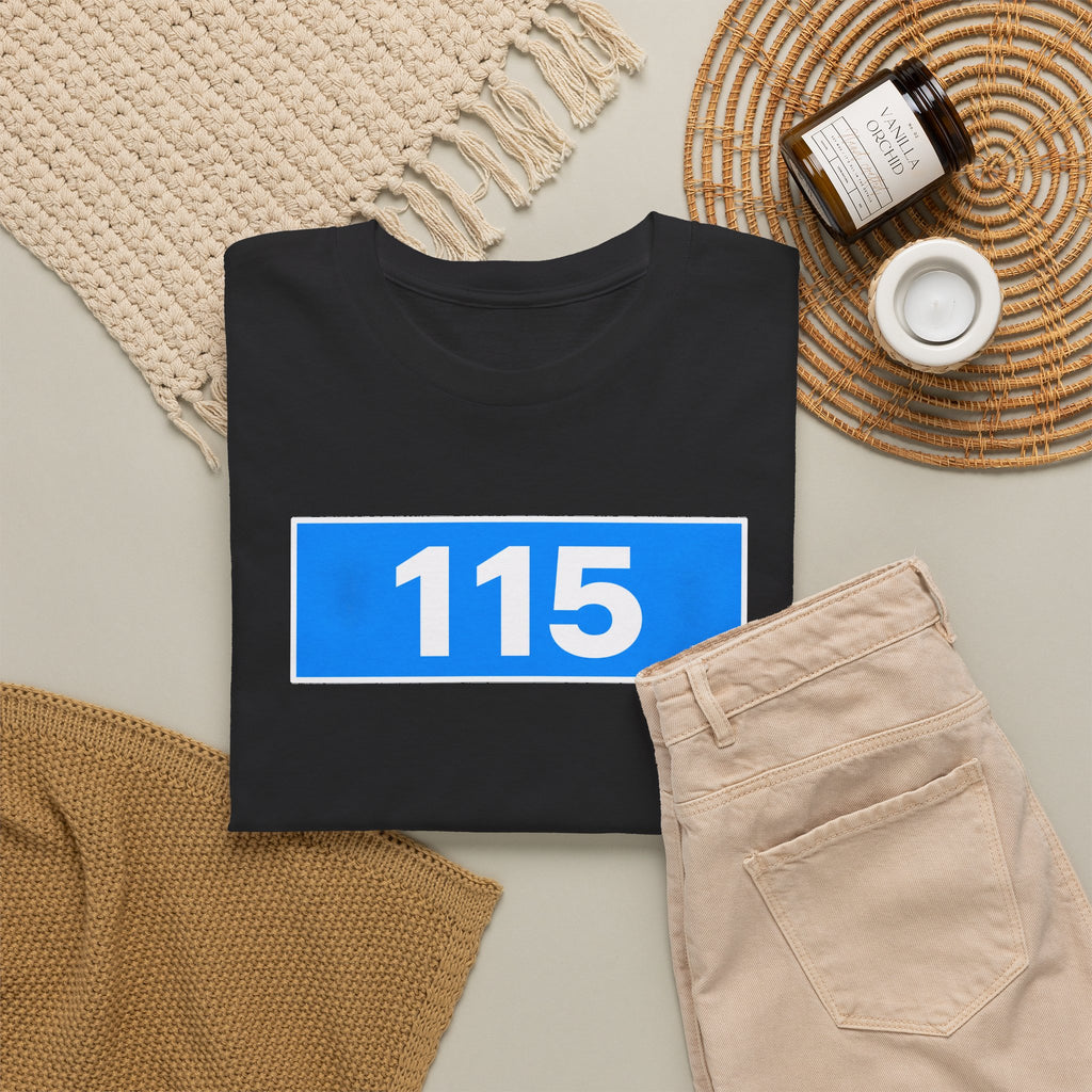 Manchester City 115 Inspired Minimalist Graphic Cotton T-Shirt