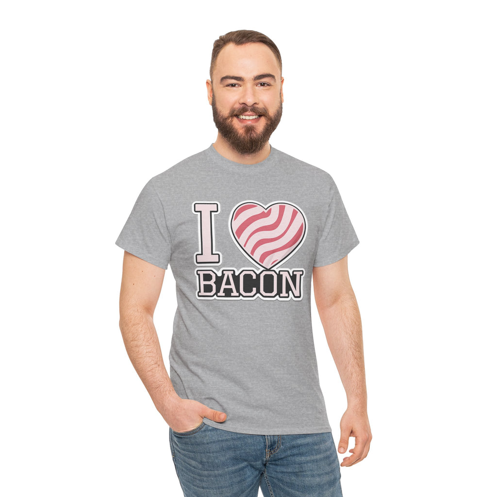 I Heart Bacon T-Shirt — Funny Novelty Bacon Lover Tee