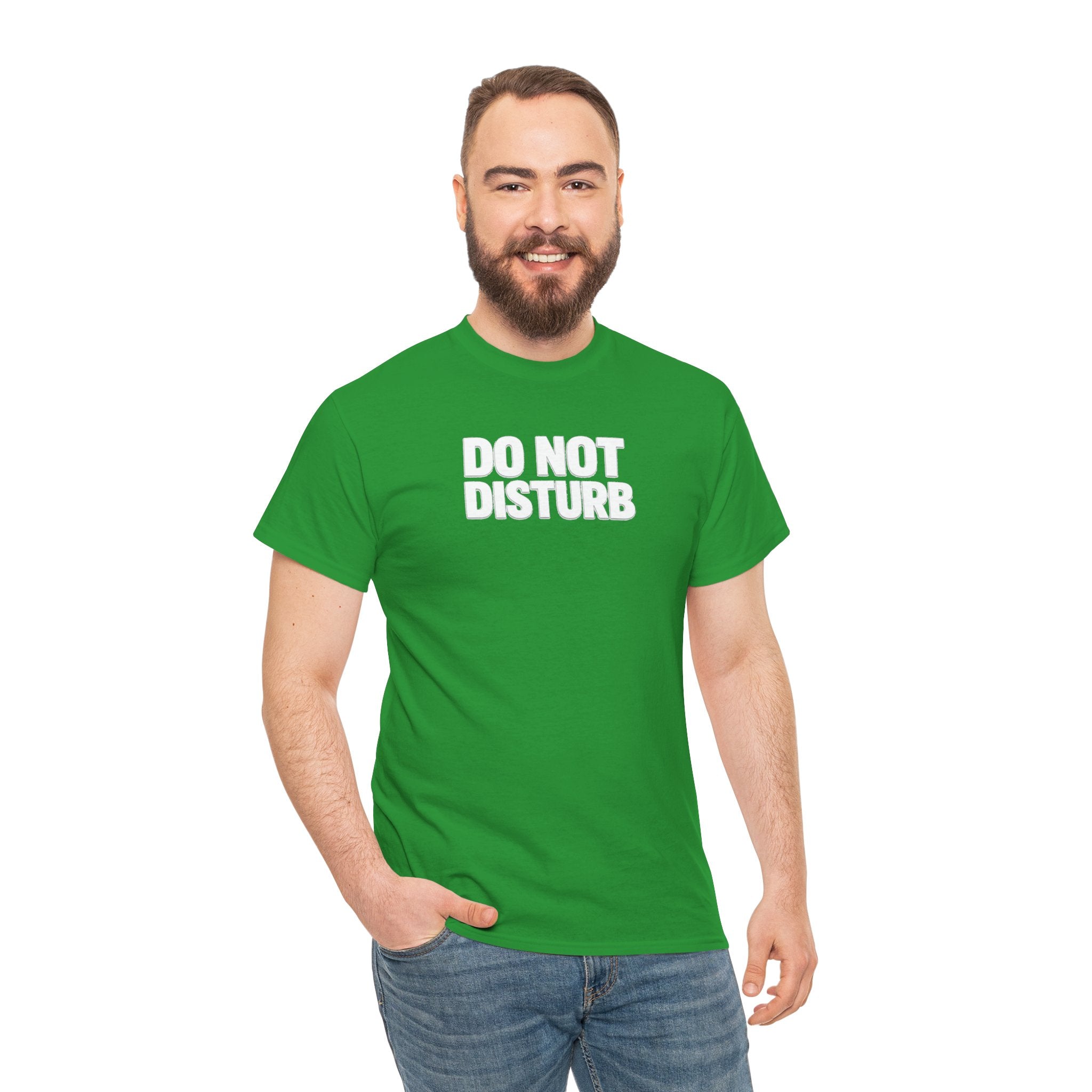 Do Not Disturb Tee — Black Graphic Statement T-Shirt