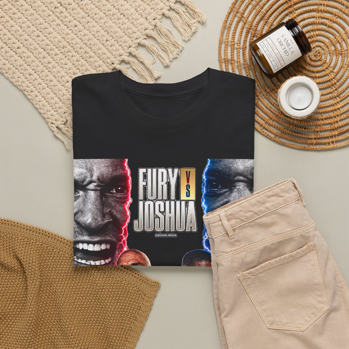 Fury vs Joshua Boxing Tee — Heavyweight Fight Night Graphic T-Shirt