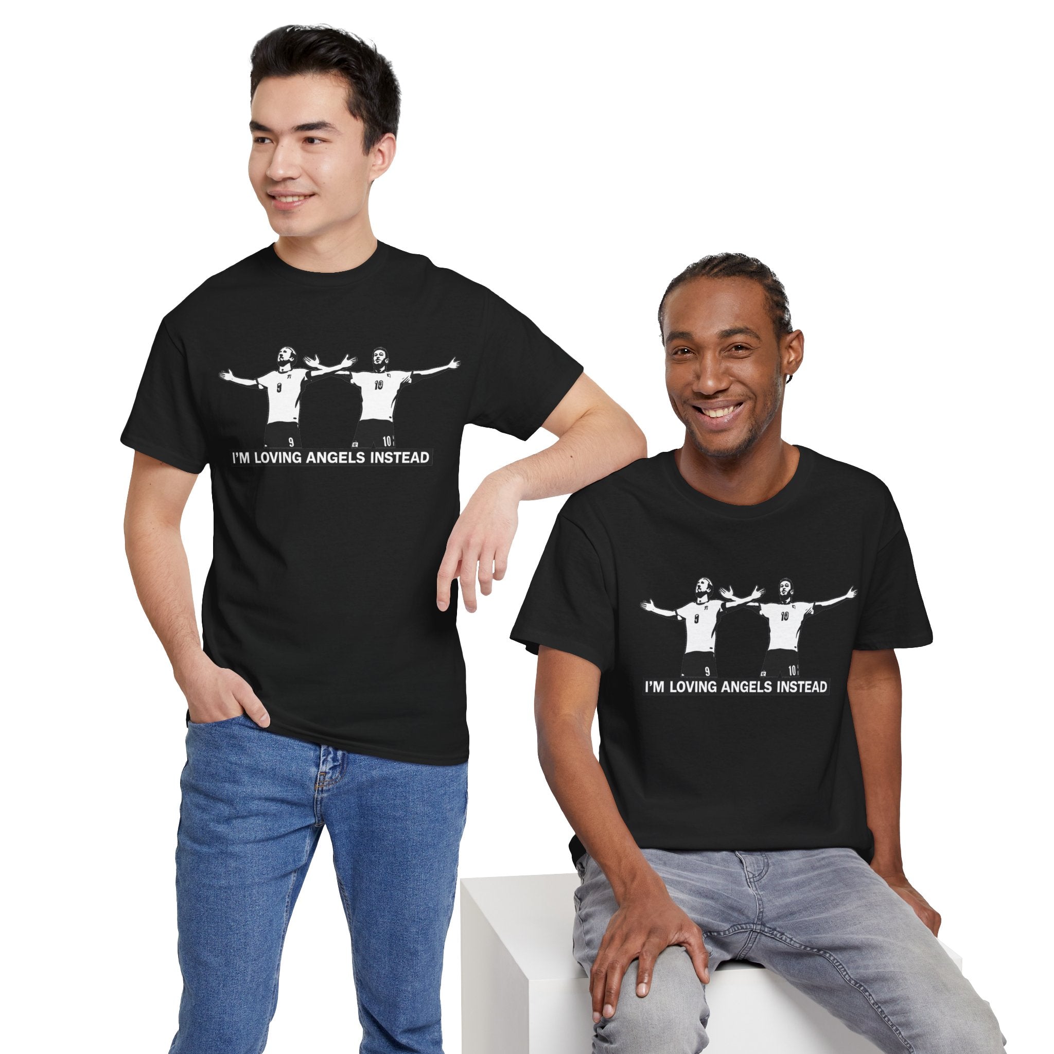 Harry Kane &  Jude Bellingham Tee – "I’m Loving Angels Instead" Graphic T-Shirt