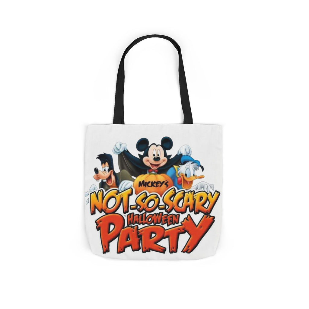 Halloween Party Canvas Tote Bag — "Not-So-Scary Halloween Party" Graphic