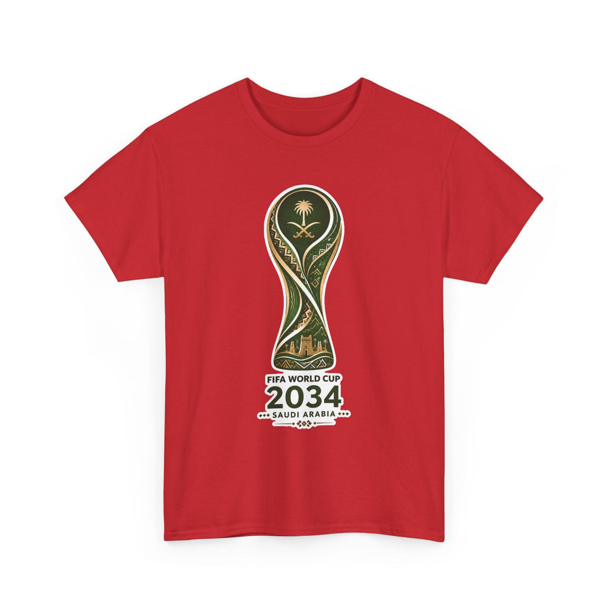 2034 FIFA World Cup Qatar 2034 Trophy Cotton T‑Shirt