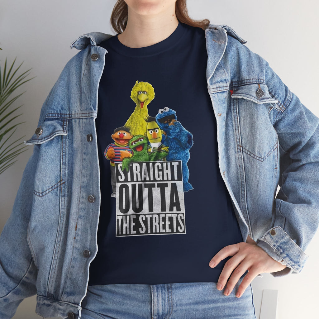T-Shirt — "Straight Outta the Streets" Sesame Friends Graphic Tee
