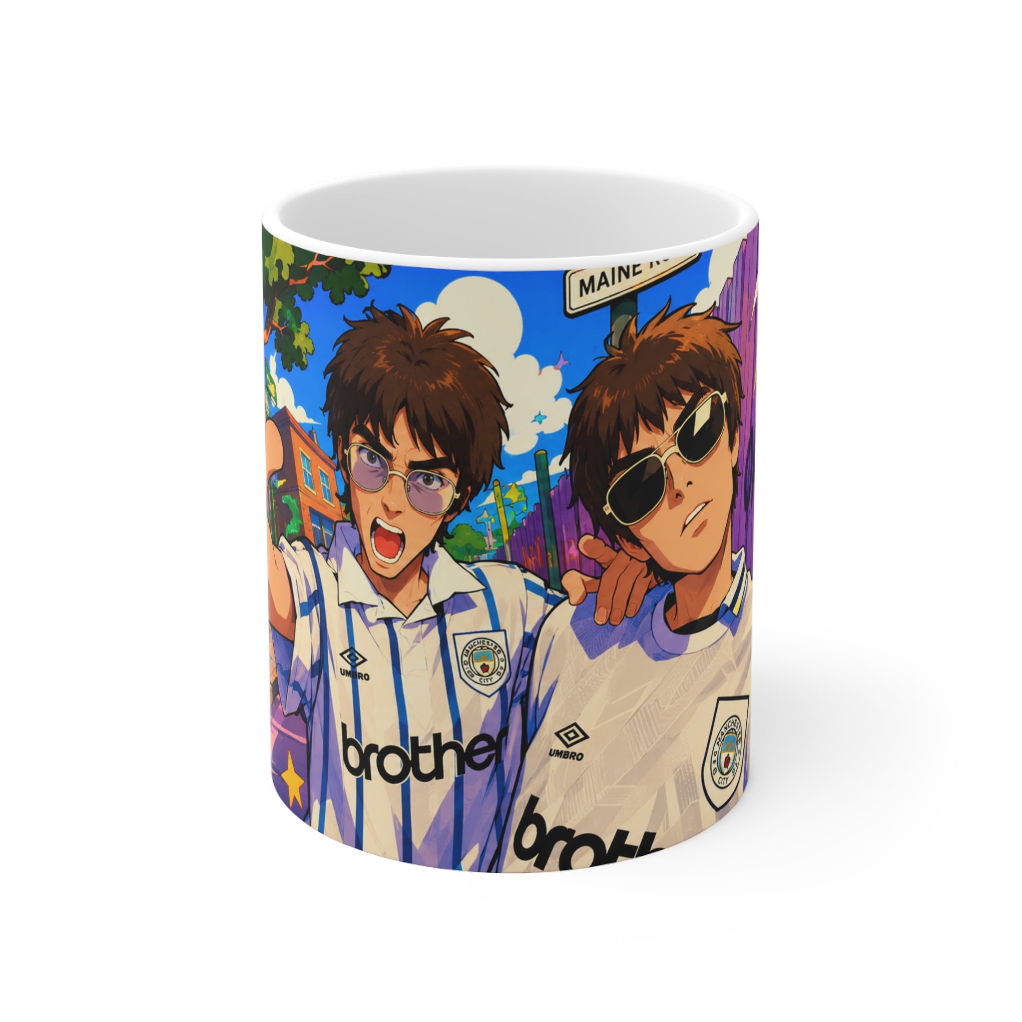 Oasis Noel & Liam Anime Ceramic Coffee Cup