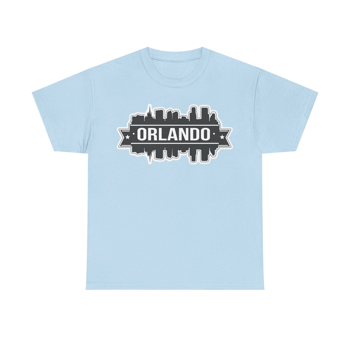 Orlando Skyline T-Shirt — Retro Badge Cityscape Tee