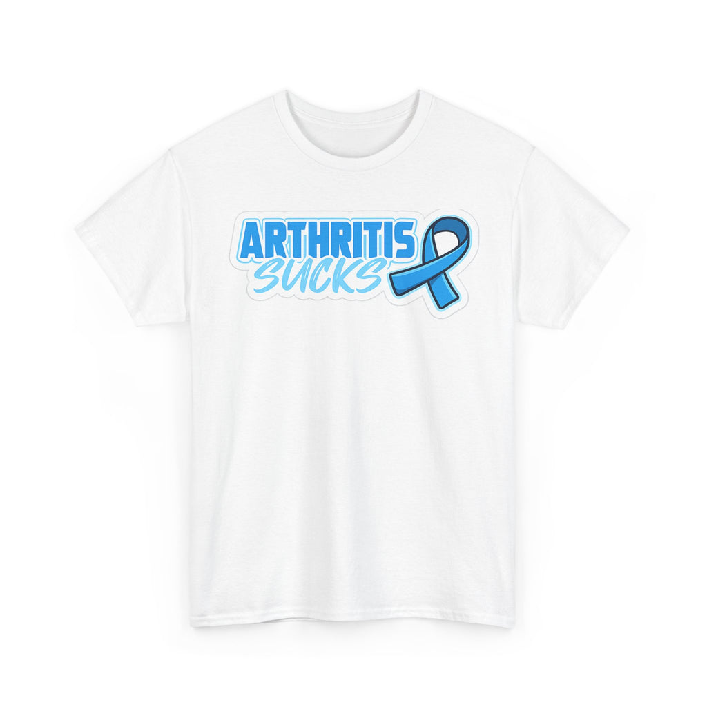 Arthritis Sucks T-Shirt with Awareness Ribbon — Arthritis Support Tee