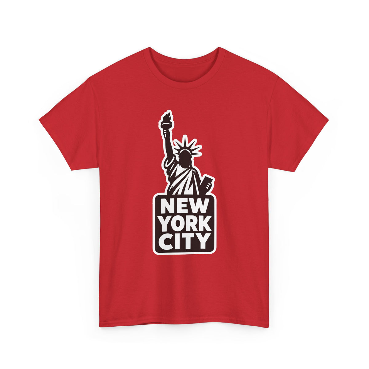 New York City Statue of Liberty Graphic Cotton T-Shirt / Tee