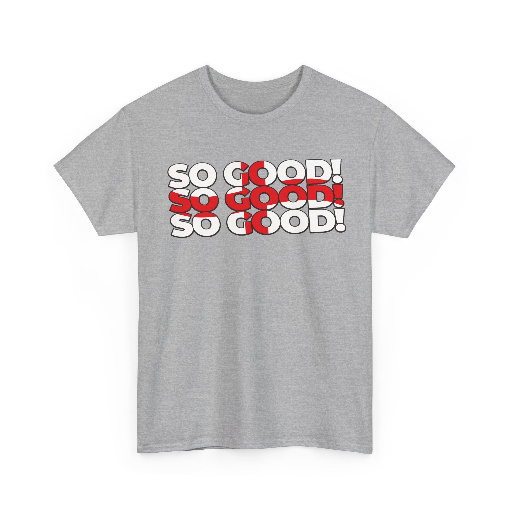 So Good! Retro Text Tee — Graphic White T-Shirt