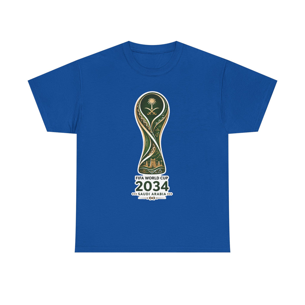 2034 FIFA World Cup Qatar 2034 Trophy Cotton T‑Shirt