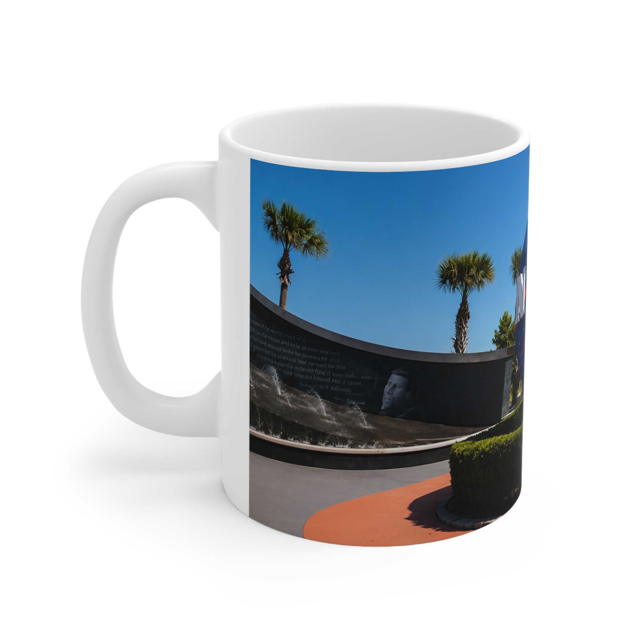 NASA Kennedy Space Center Globe Photo Mug — 11oz & 15oz Ceramic Coffee Cup
