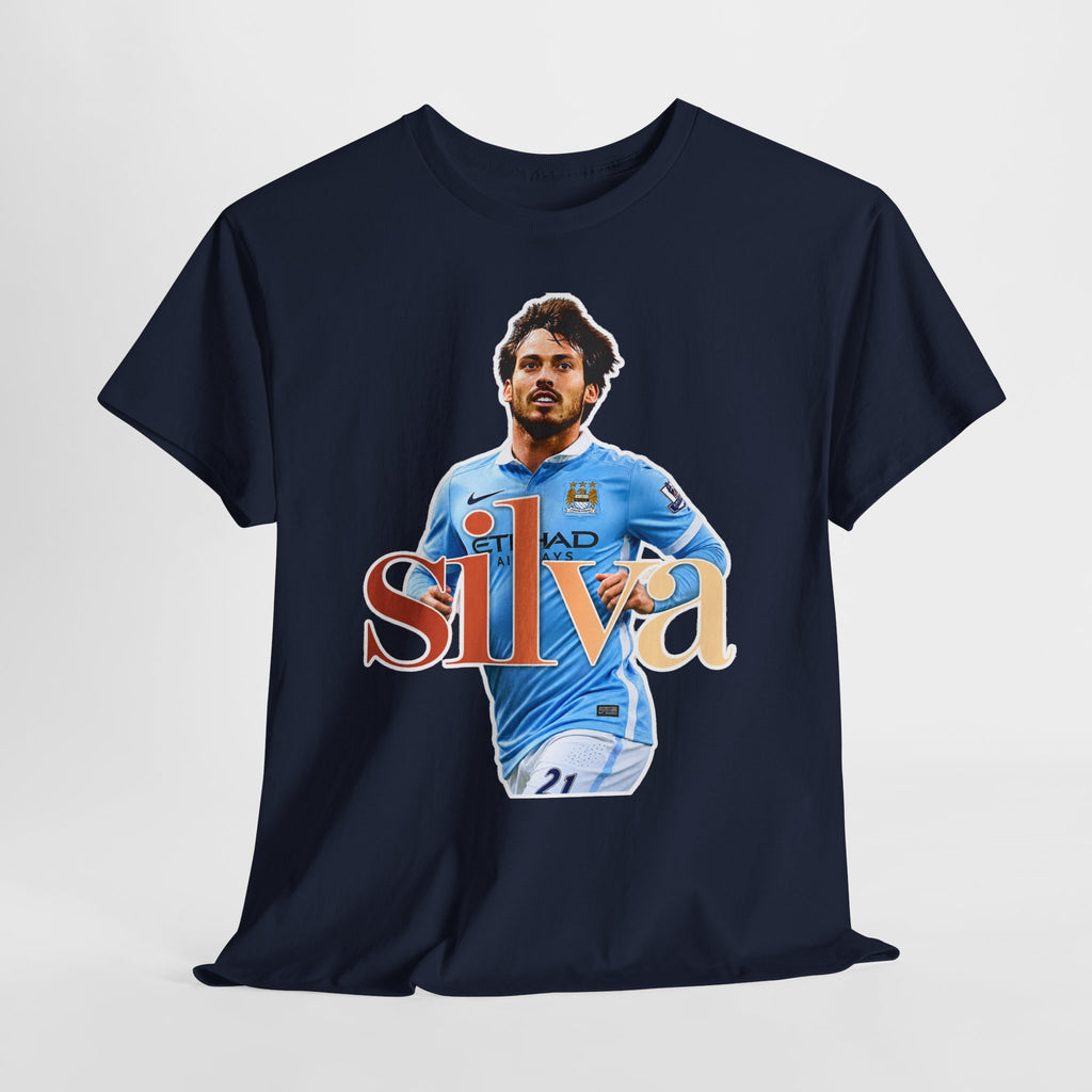 David Silva Manchester City Soccer Player Graphic Tee — Retro Football Fan Shirt