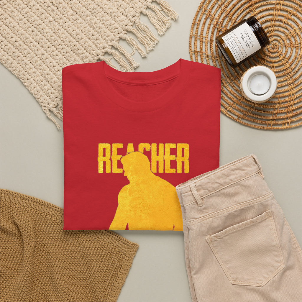 Reacher Silhouette Tee – Bold Yellow Graphic Shirt