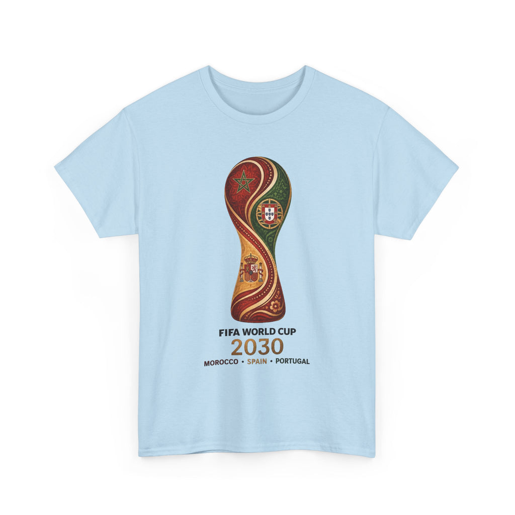 FIFA World Cup 2030 Trophy T-Shirt — Morocco Spain Portugal Official Design