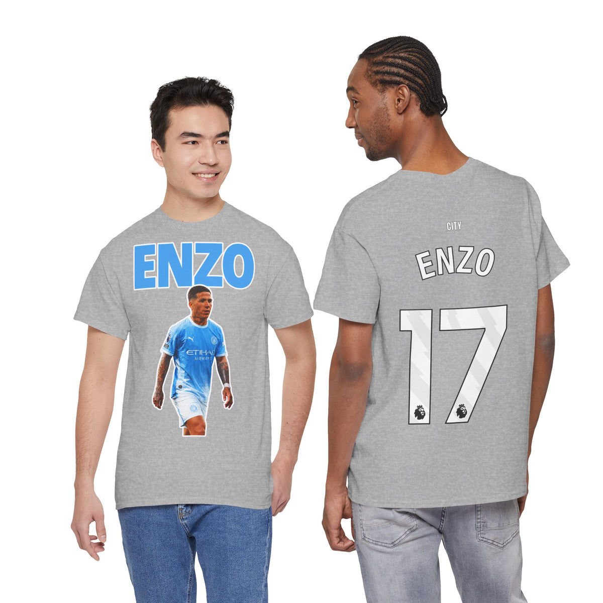 Enzo Fernandez Manchester City Inspired Cotton T-Shirt