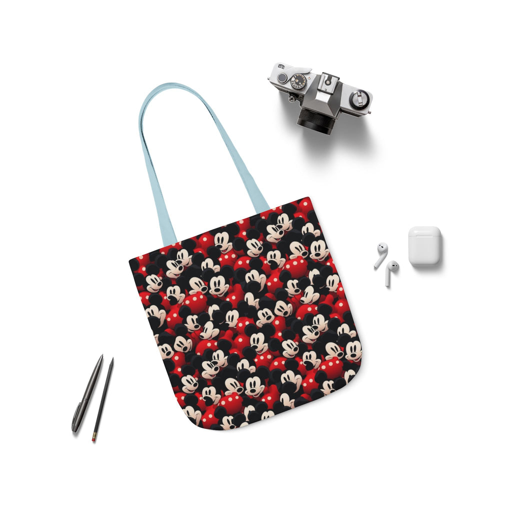Mickey Mouse Canvas Tote — Retro Cartoon Character Allover Print