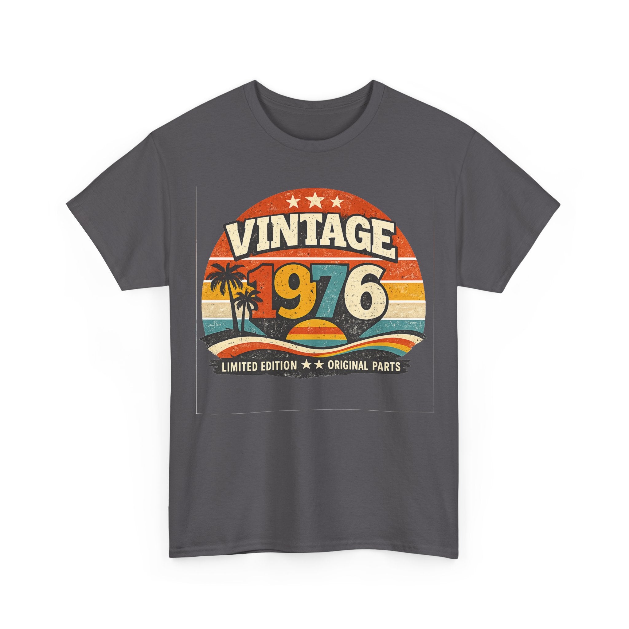 Vintage 1976 T-Shirt — Retro Beach Graphic "Vintage 1976" Birthday Tee