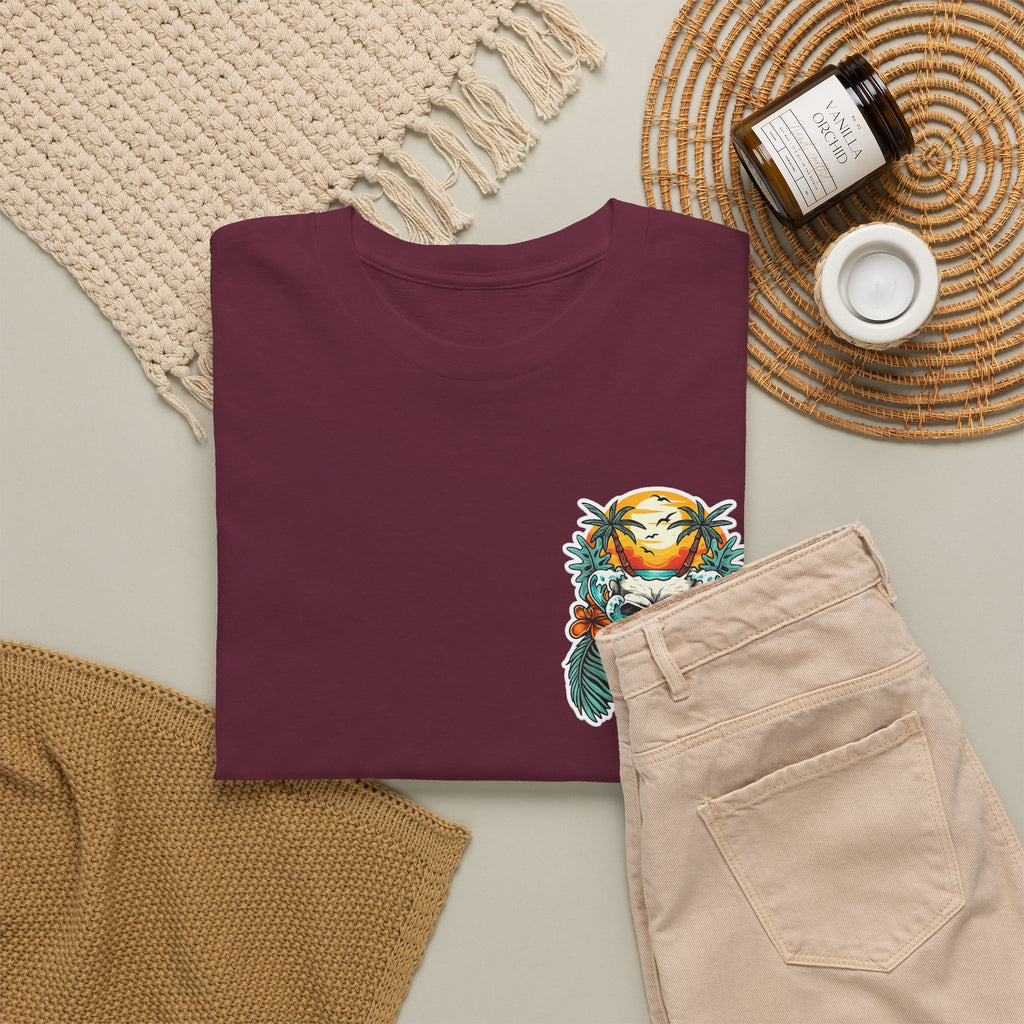 Tropical Skull Tee — Sunset Palm Beach Skull T-Shirt