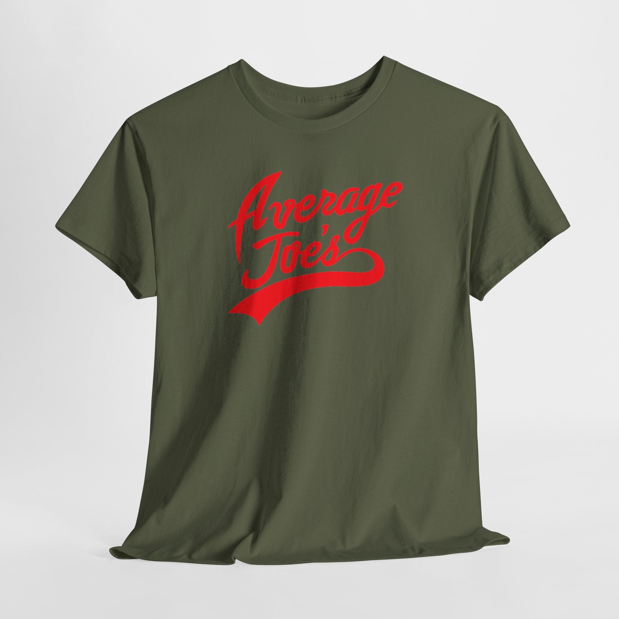 Average Joe's Graphic Tee — Retro Script White T-Shirt