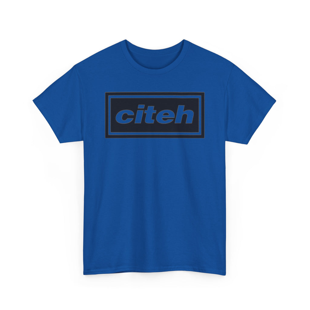 Manchester City Citeh Logo Tee — Minimalist Black Box Graphic T-Shirt