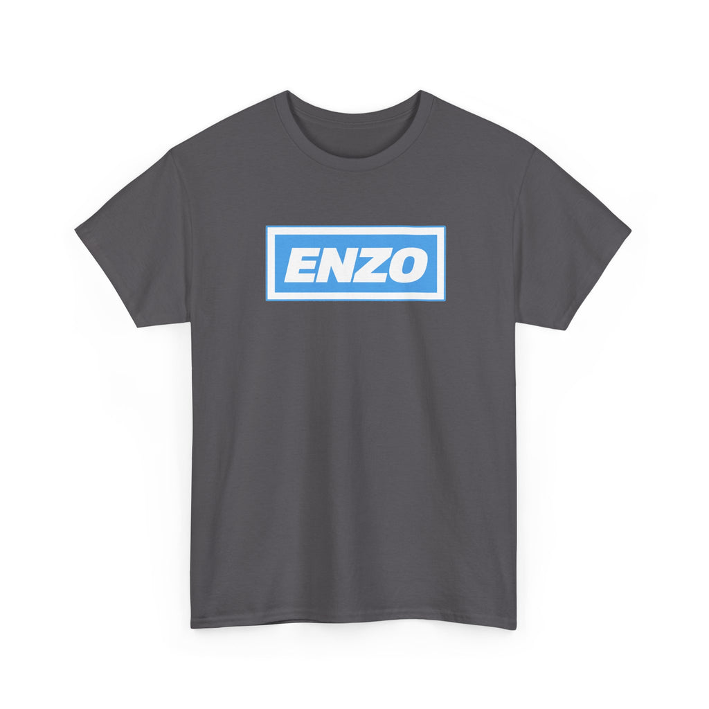Enzo Man City Inspired Logo Tee — Classic Box-Logo Graphic T-Shirt
