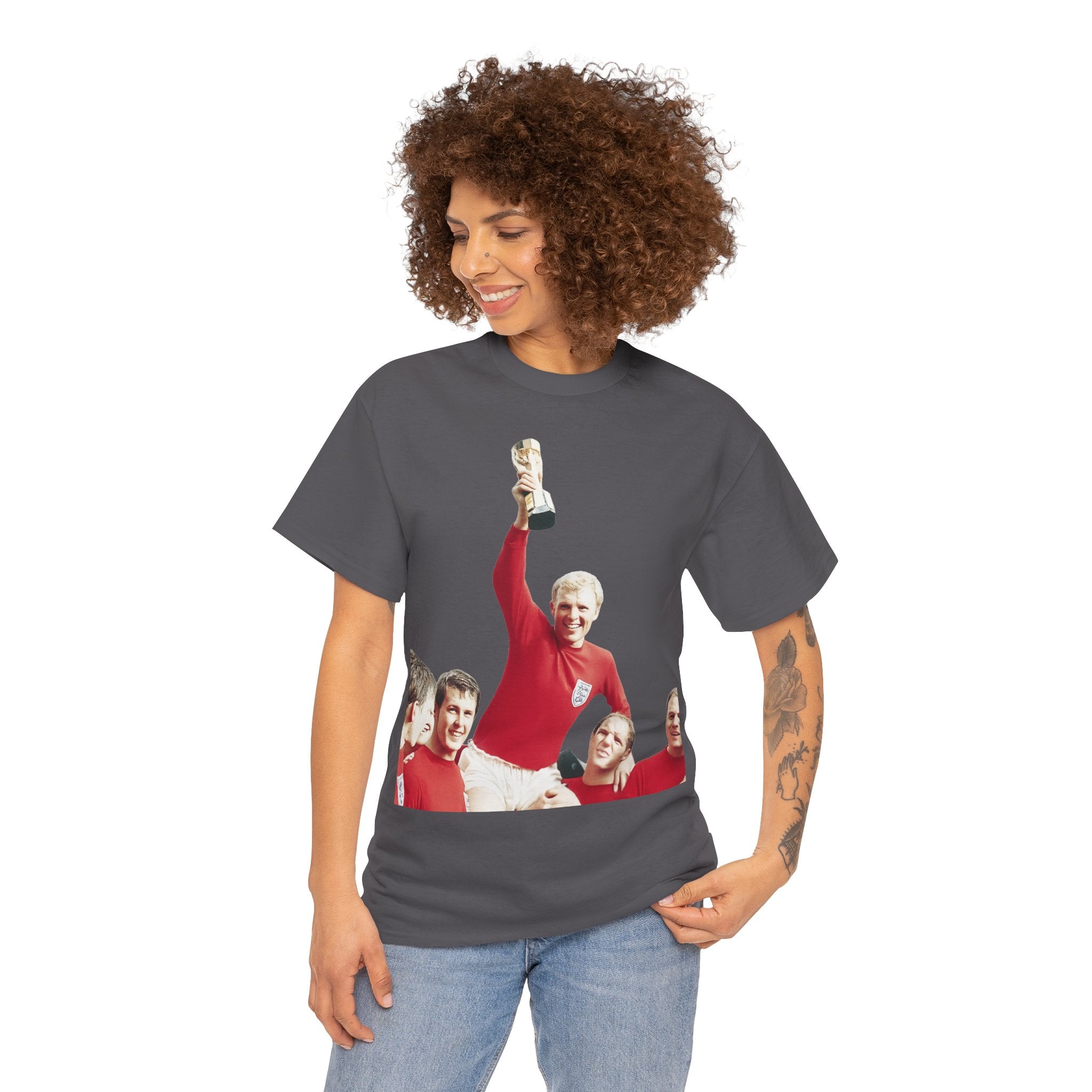 England 1966 World Cup Winners Tee — Retro Team Celebration T-Shirt