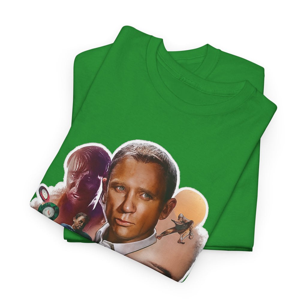 Jame Bond Movie Collage T‑Shirt — Vintage Film Noir Portrait Tee