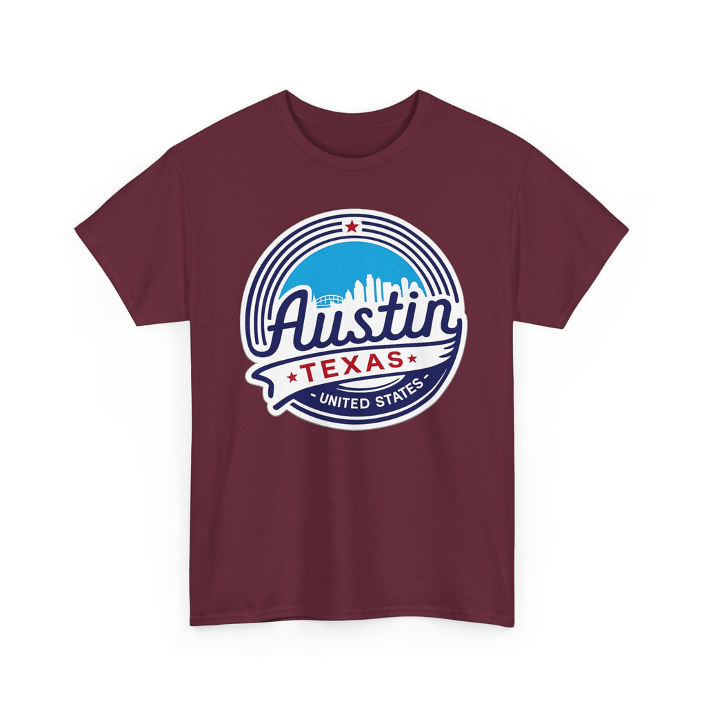 Austin Texas Retro Skyline T-Shirt — Vintage City Pride Tee