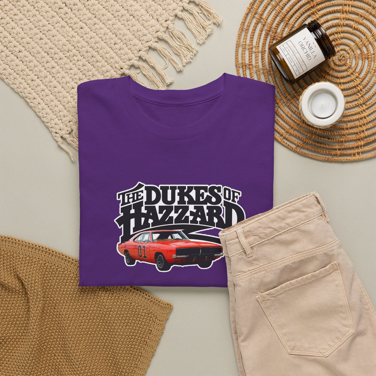 Dukes of Hazzard Charger Graphic Tee — Classic Retro TV Car Shirt