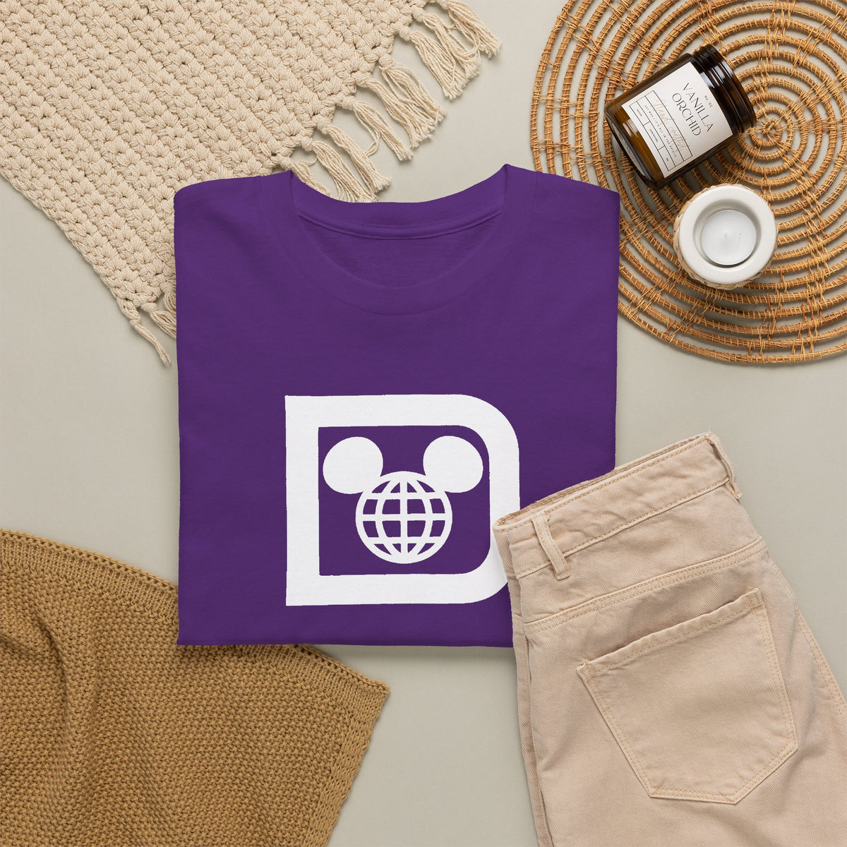 Retro Disney "D" Inspired Unisex Heavy Cotton Tee