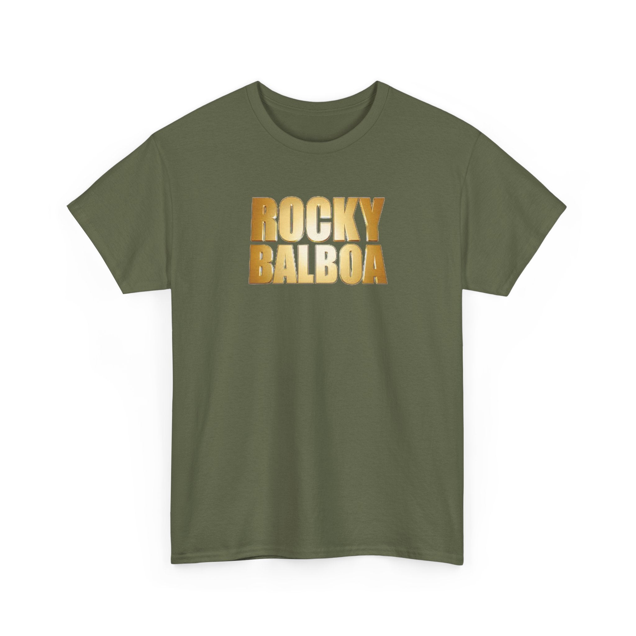 Rocky Balboa Gold Logo Tee — Retro Boxing Movie Fan T-Shirt