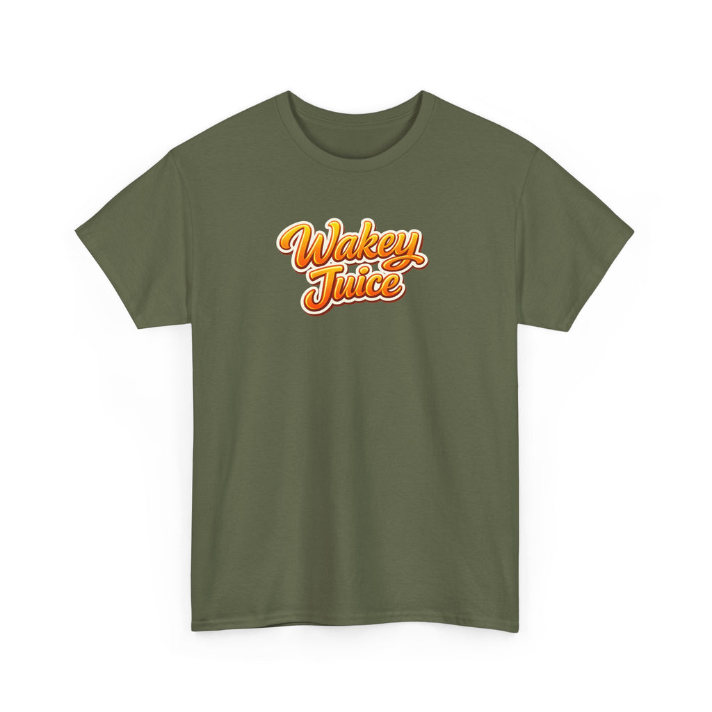 Wakey Juice T‑Shirt — Retro Orange Script Graphic Tee