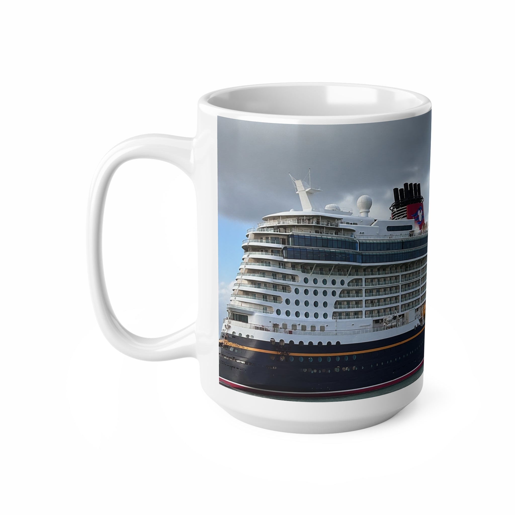 Disney Cruise Ship Coffee Mug — Panoramic Oceanliner Photo Mug (11oz & 15oz)