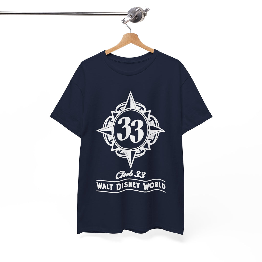 Club 33 Walt Disney World Inspired Cotton T-Shirt — Vintage Compass Logo Tee