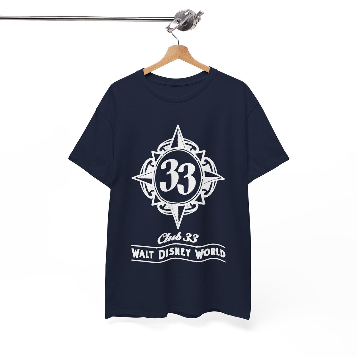 Club 33 Walt Disney World Inspired Cotton T-Shirt — Vintage Compass Logo Tee