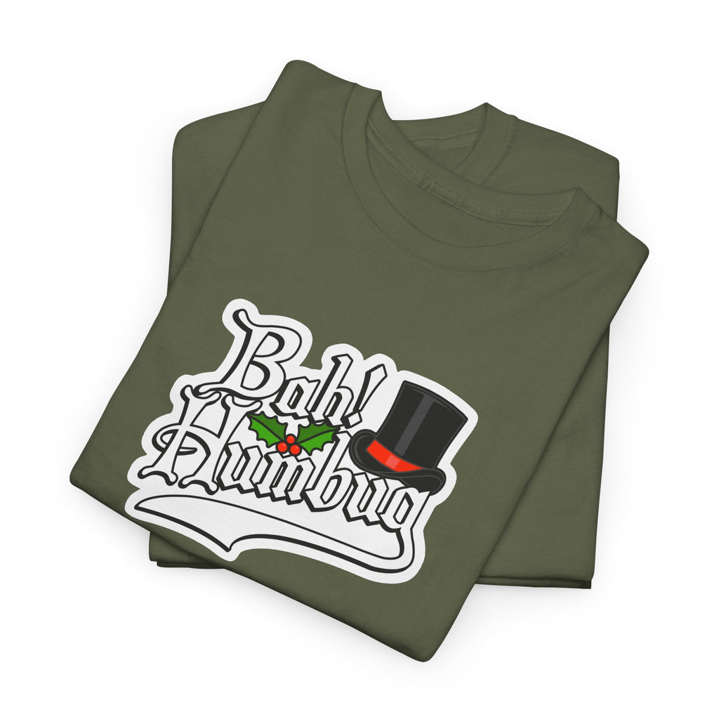 Bah Humbug Christmas Graphic Cotton T-Shirt / Tee