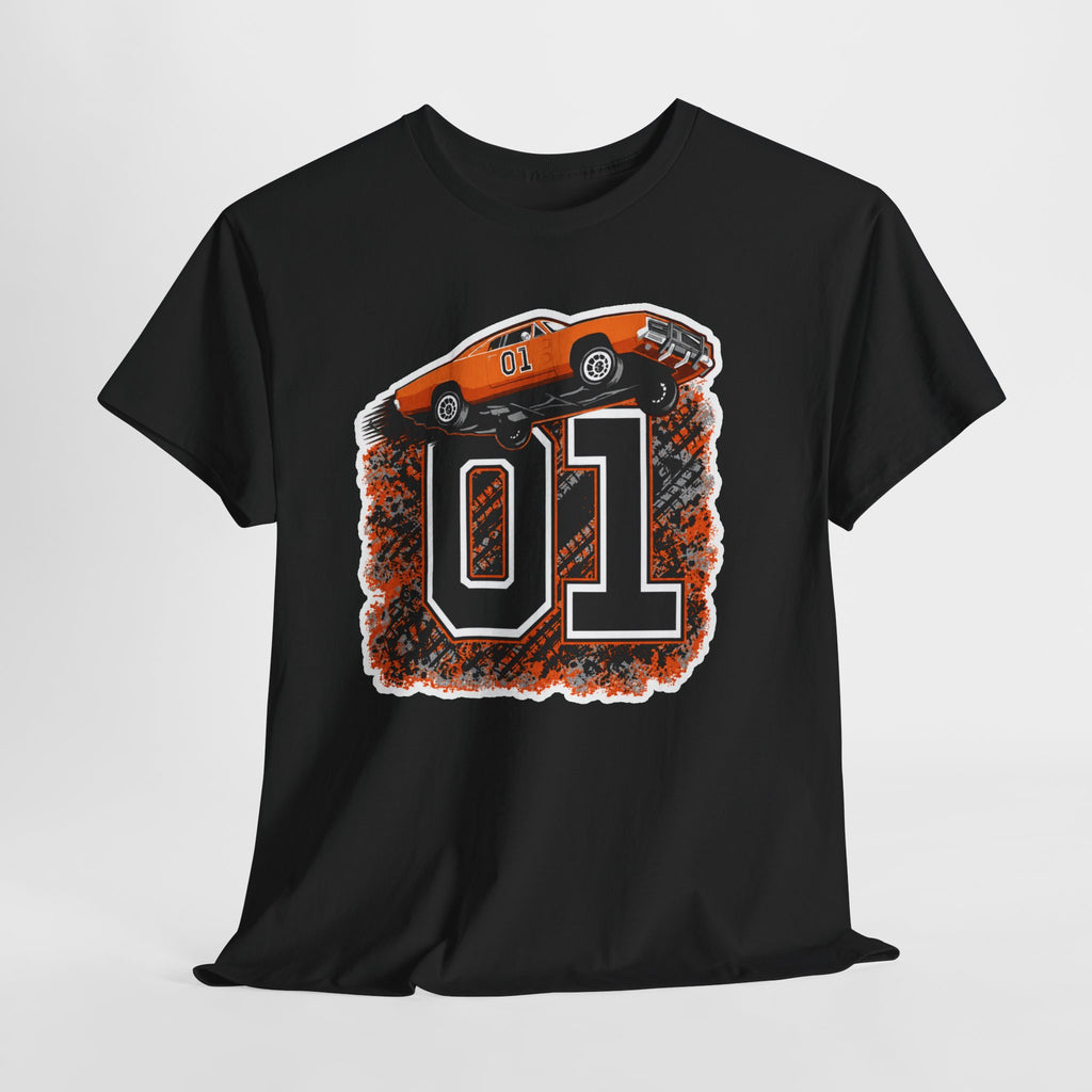 Dukes of Hazzard Inspired Race Car '01' Graphic Tee