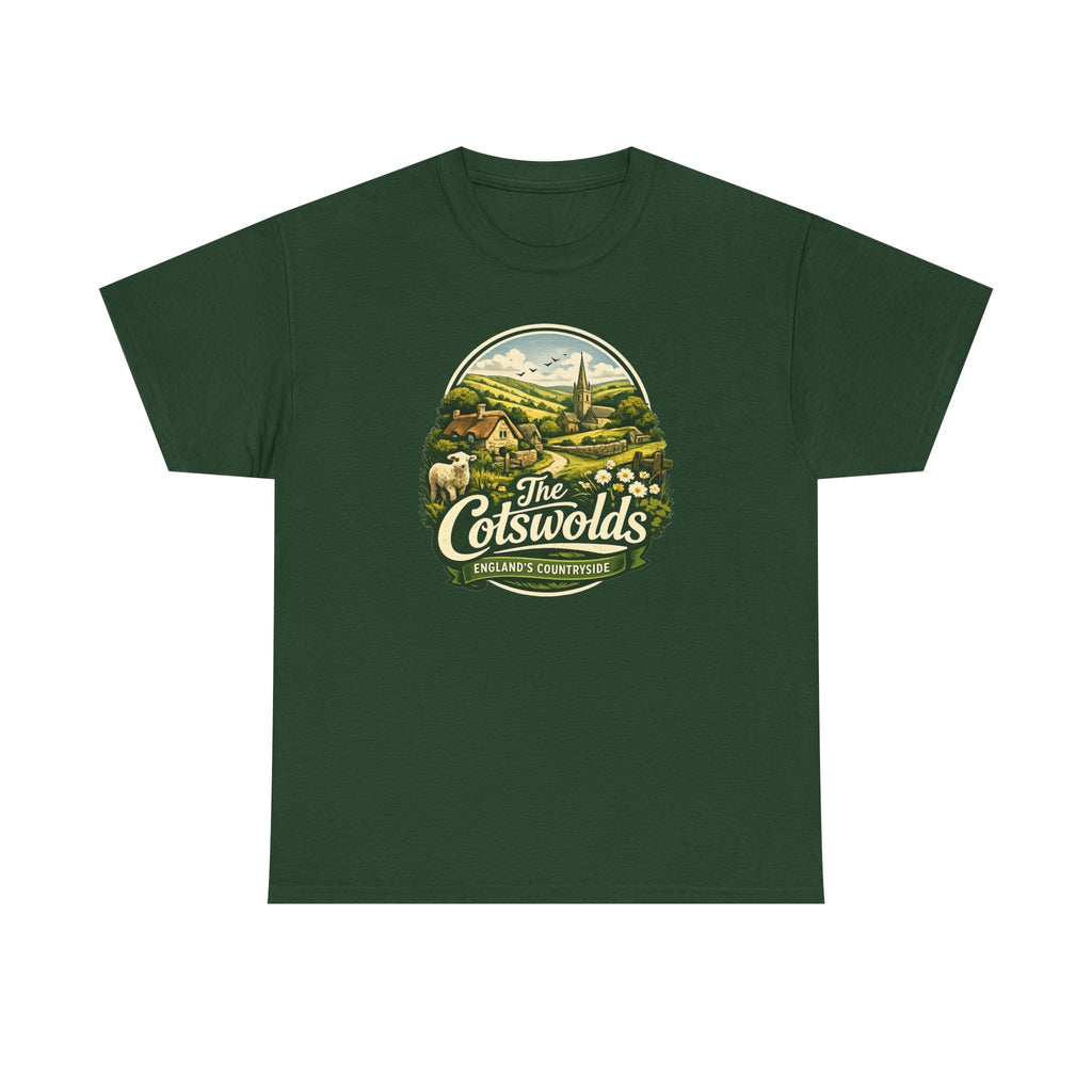 Cotswolds Vintage Landscape T‑Shirt — The Cotswolds Countryside Tee
