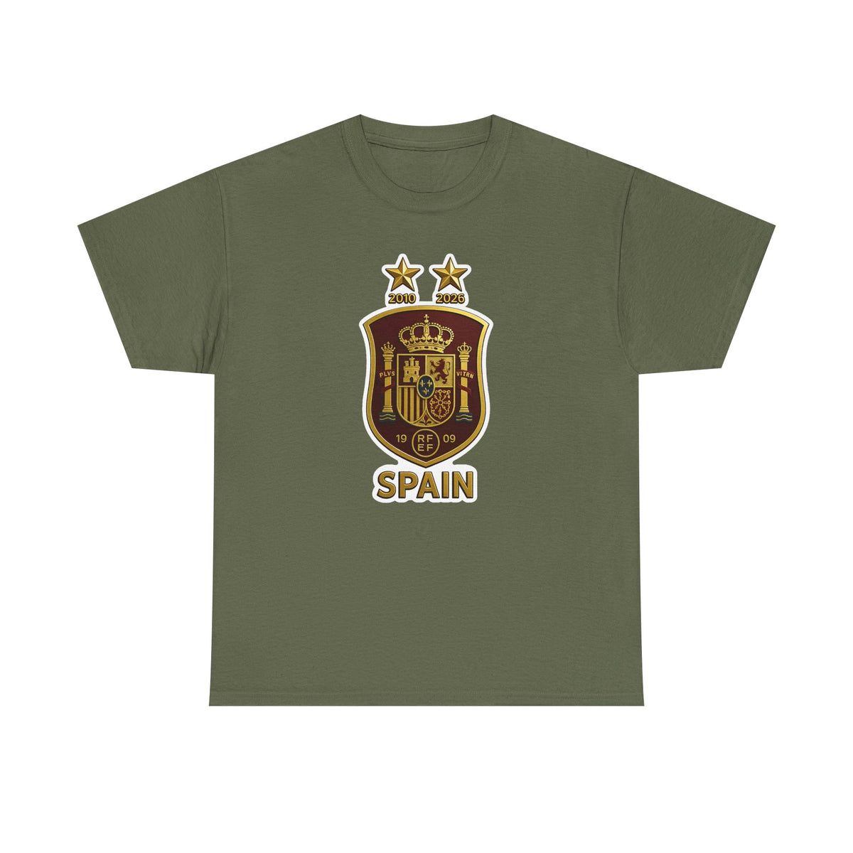 Spain Crest T-Shirt — Vintage Spanish Soccer Shield Tee
